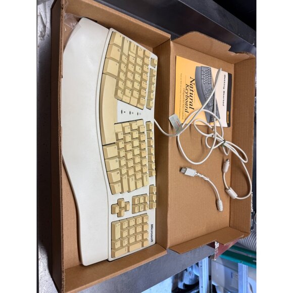✨ -Microsoft Natural Keyboard Elite USB PS/2 Wired Computer Split Ergonomic w/ B - Picture 1 of 4